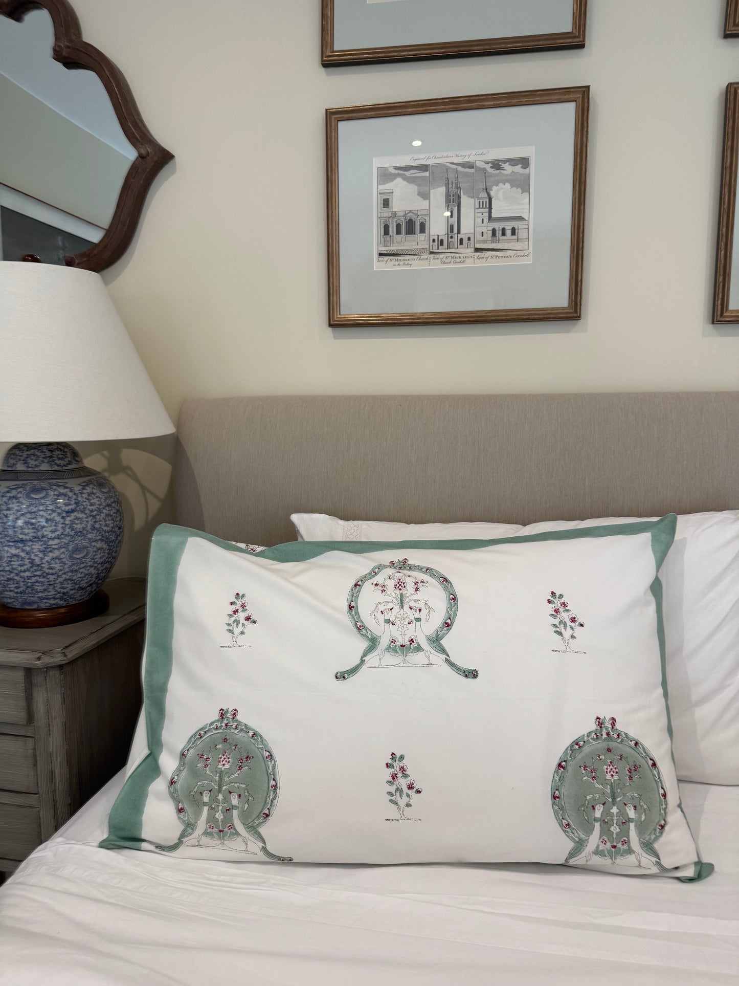 Peacock Trees Pillowcase