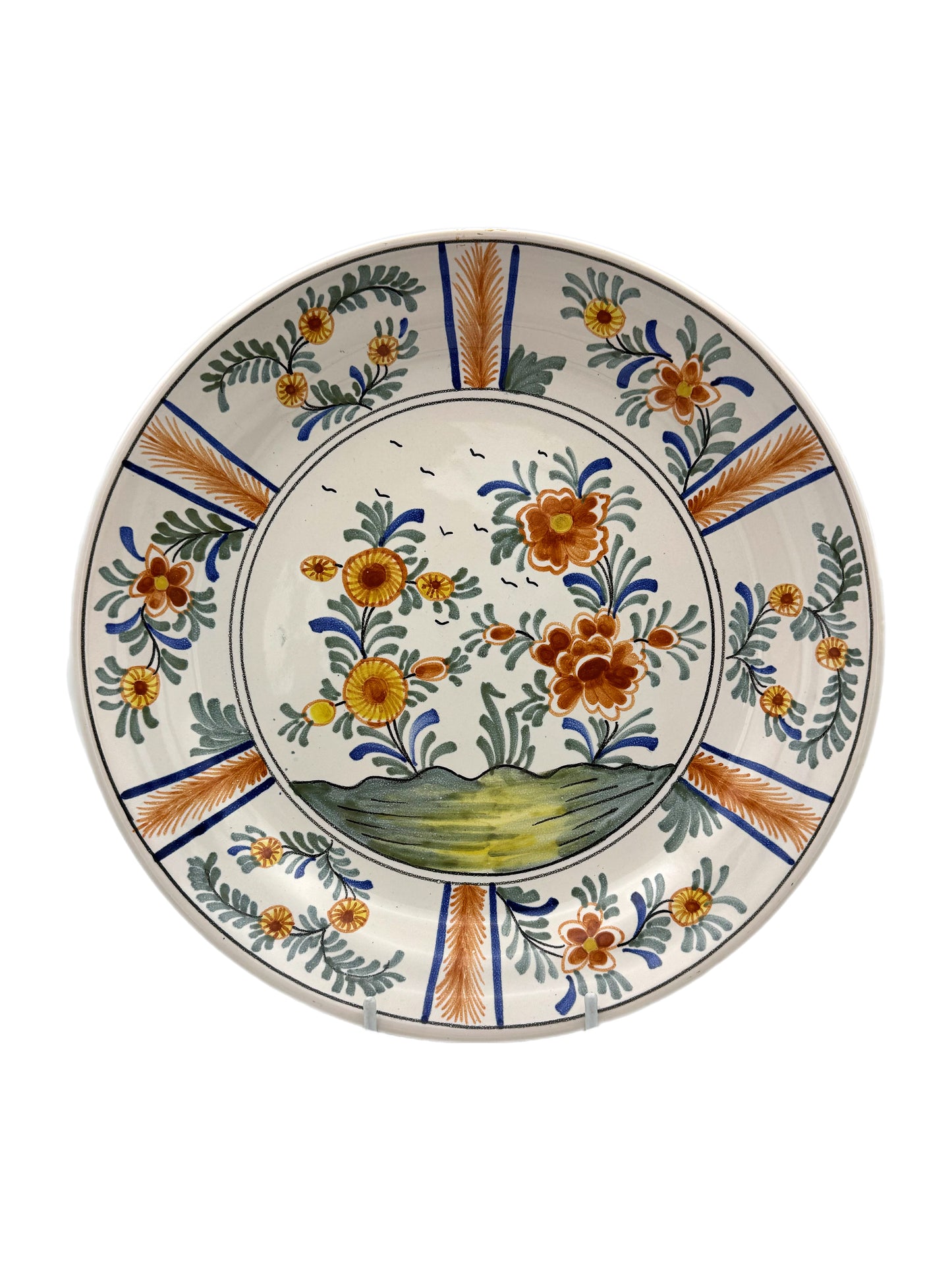 Large Faience Antique Plate