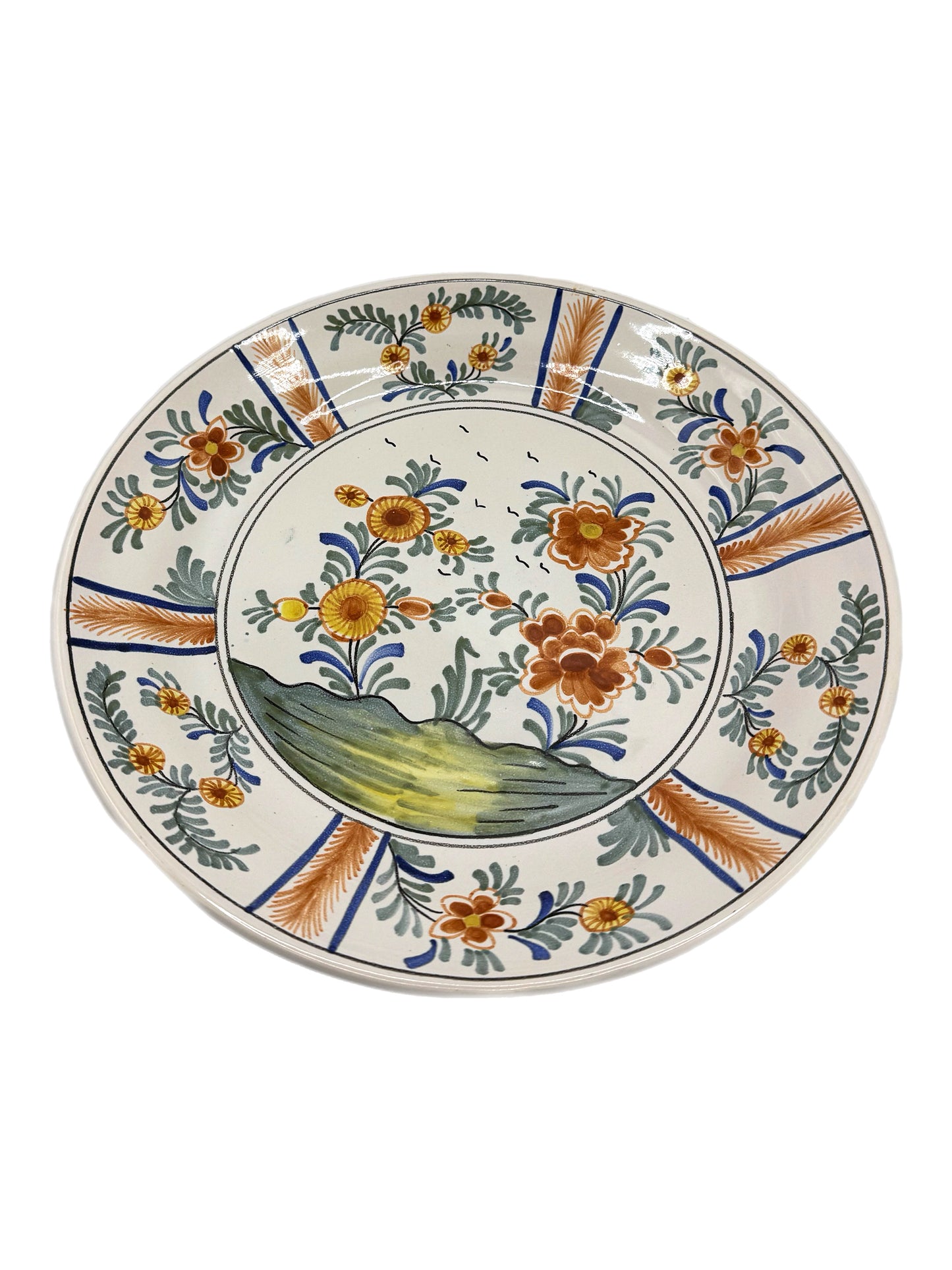 Large Faience Antique Plate