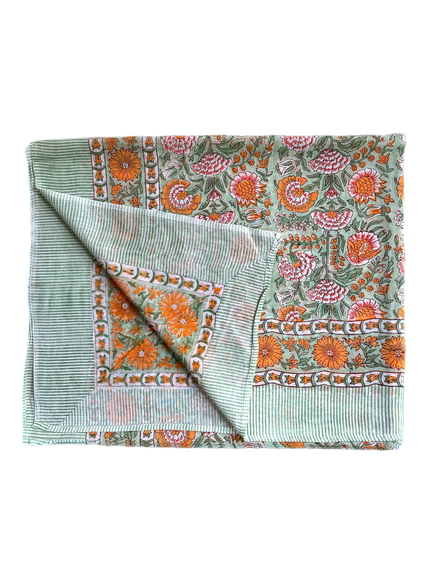 Orange & Red Canopy Hand Block Printed Sarong