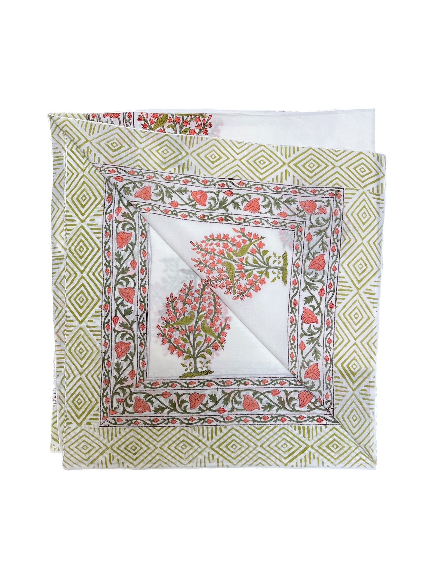 'Parrot Trees' Hand Block Printed Sarong