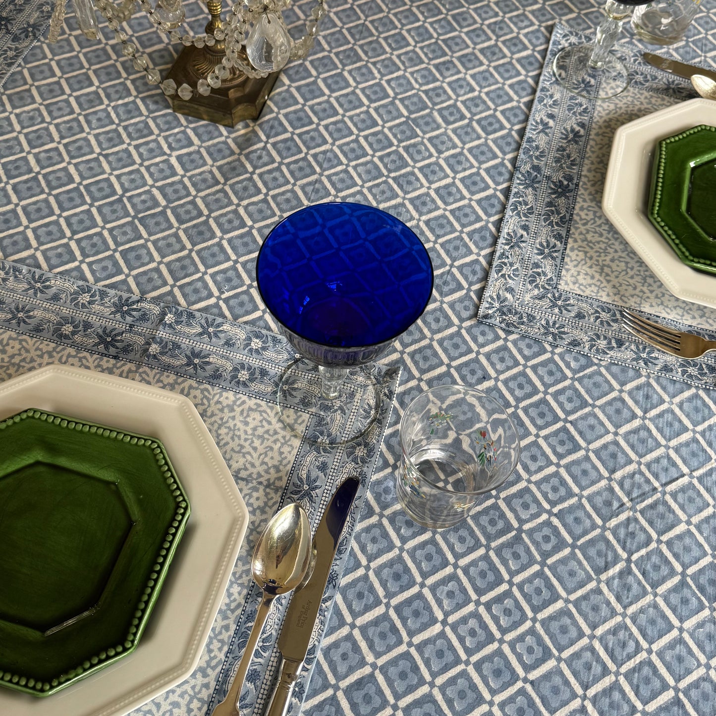 Blue Foliage Placemats - Set of 6