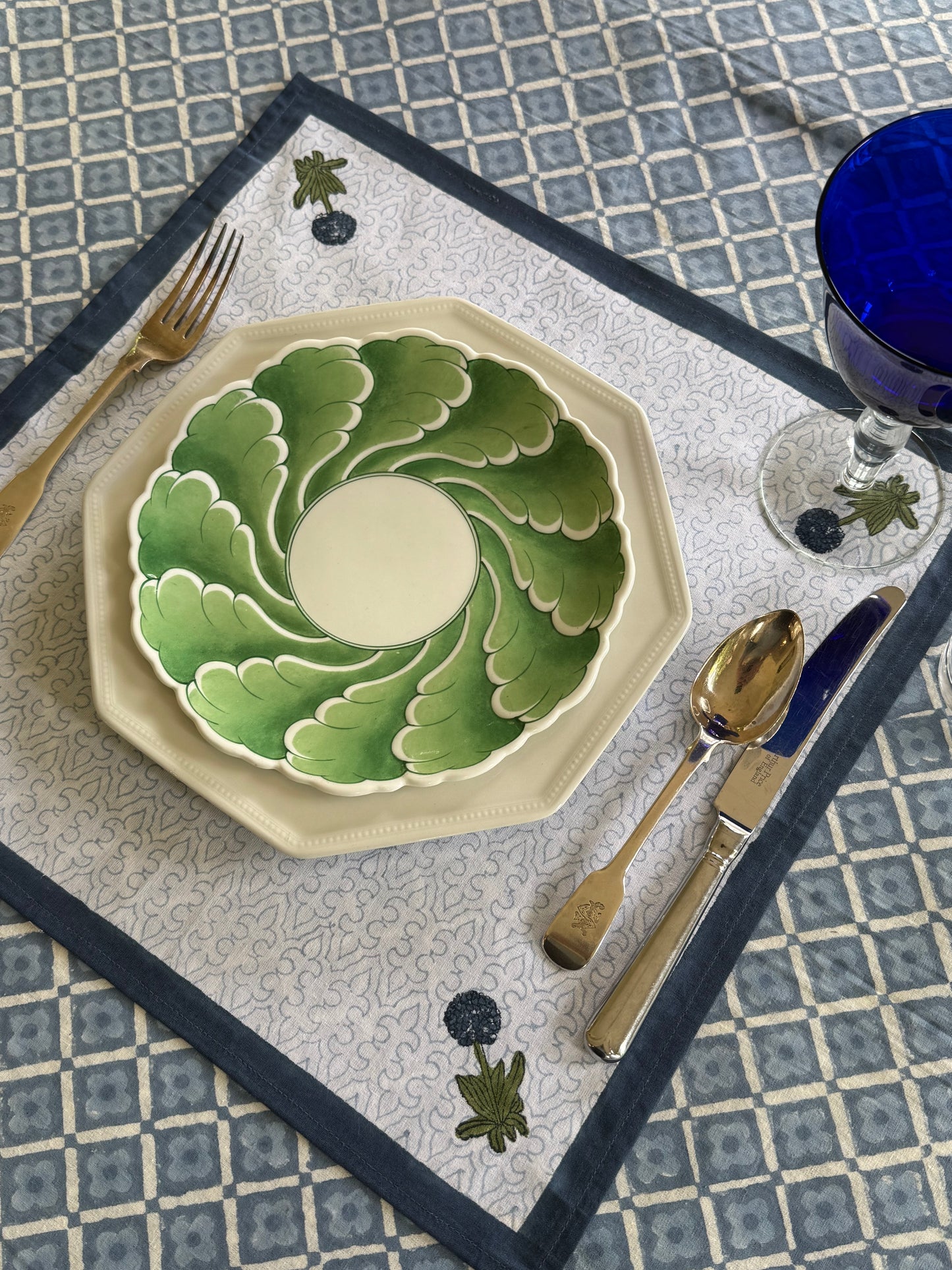 Blue Allium Placemats - Set of 6