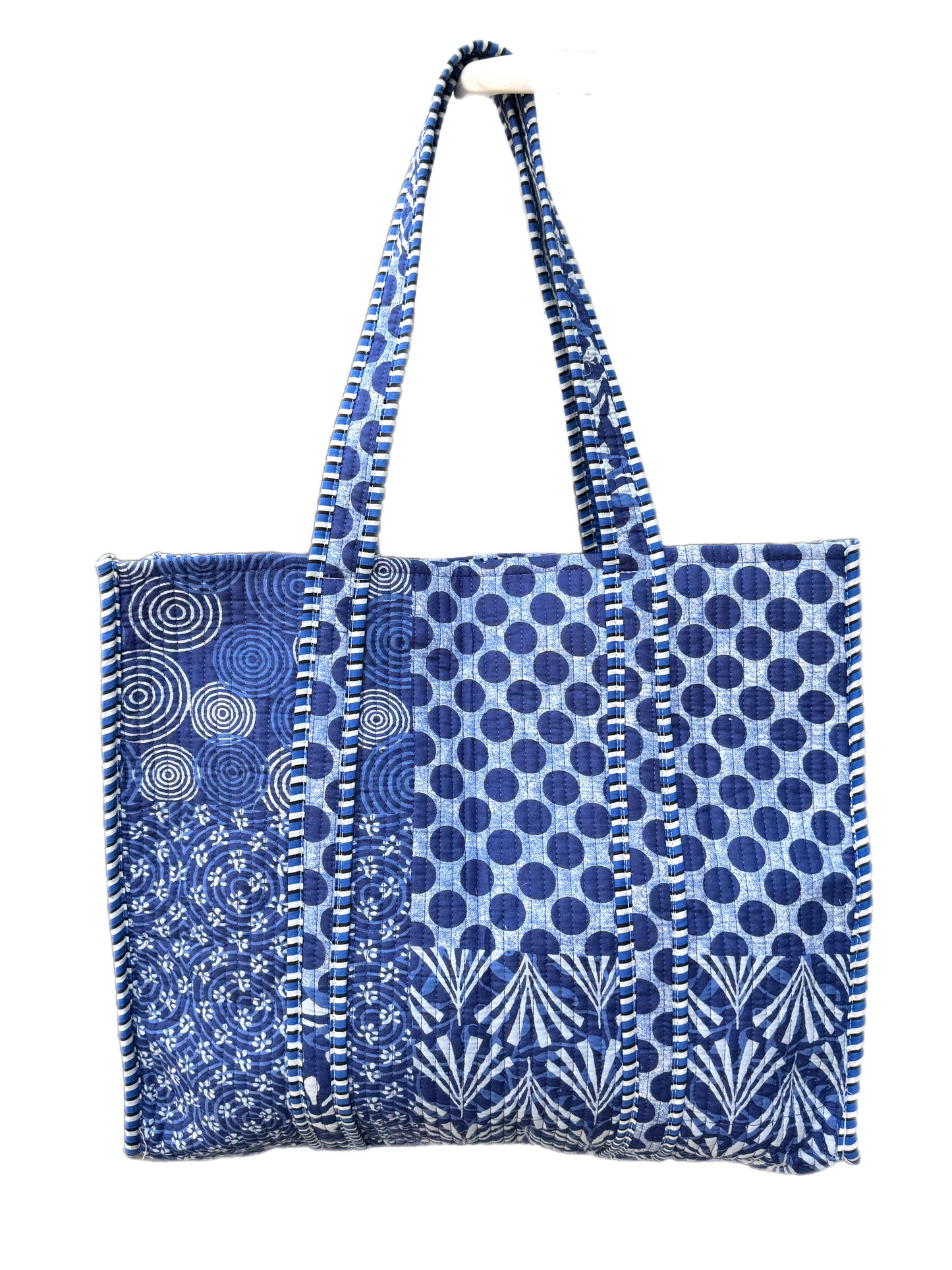 'Multi Blue Print' Tote Bag