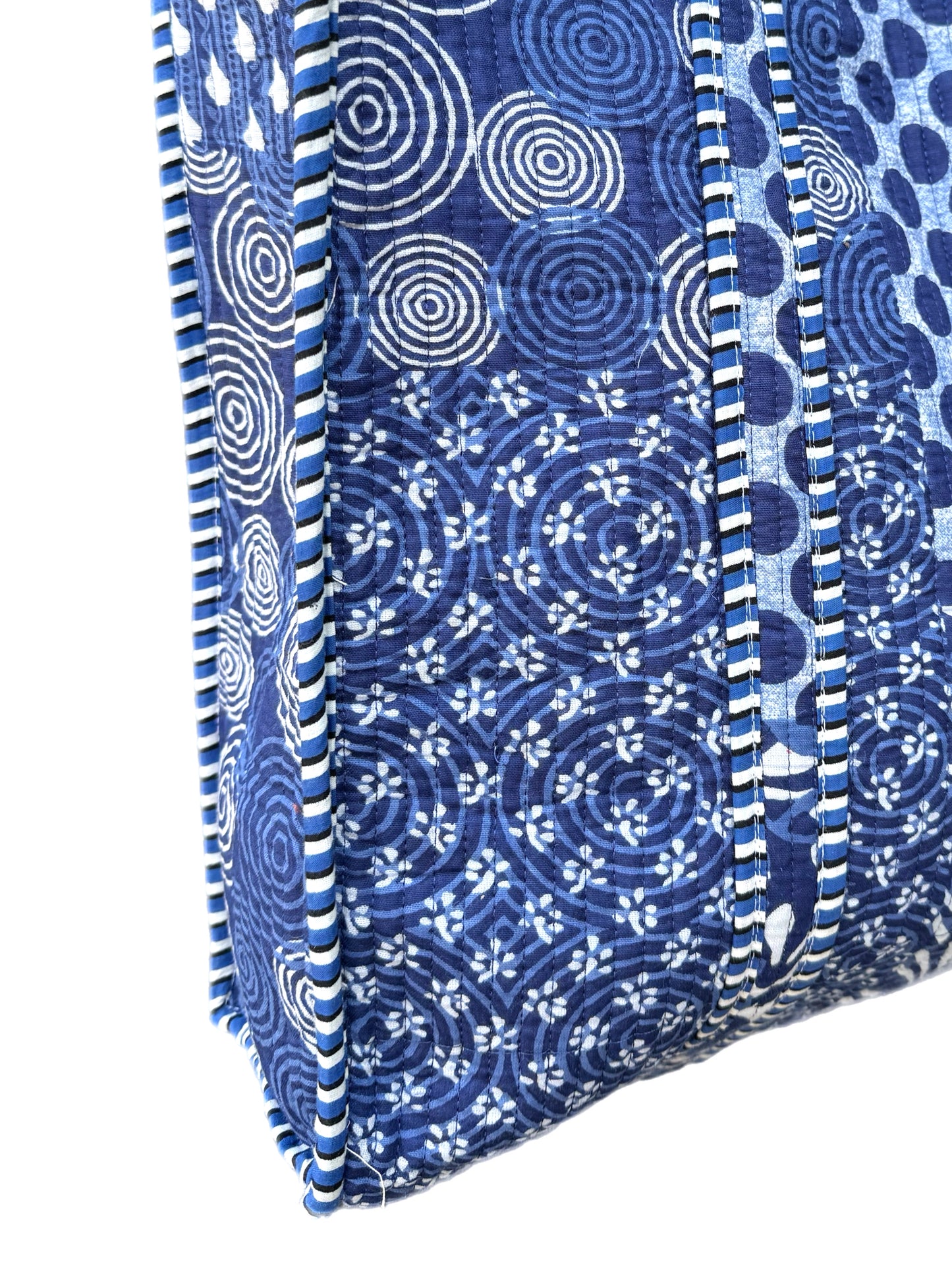 'Multi Blue Print' Tote Bag