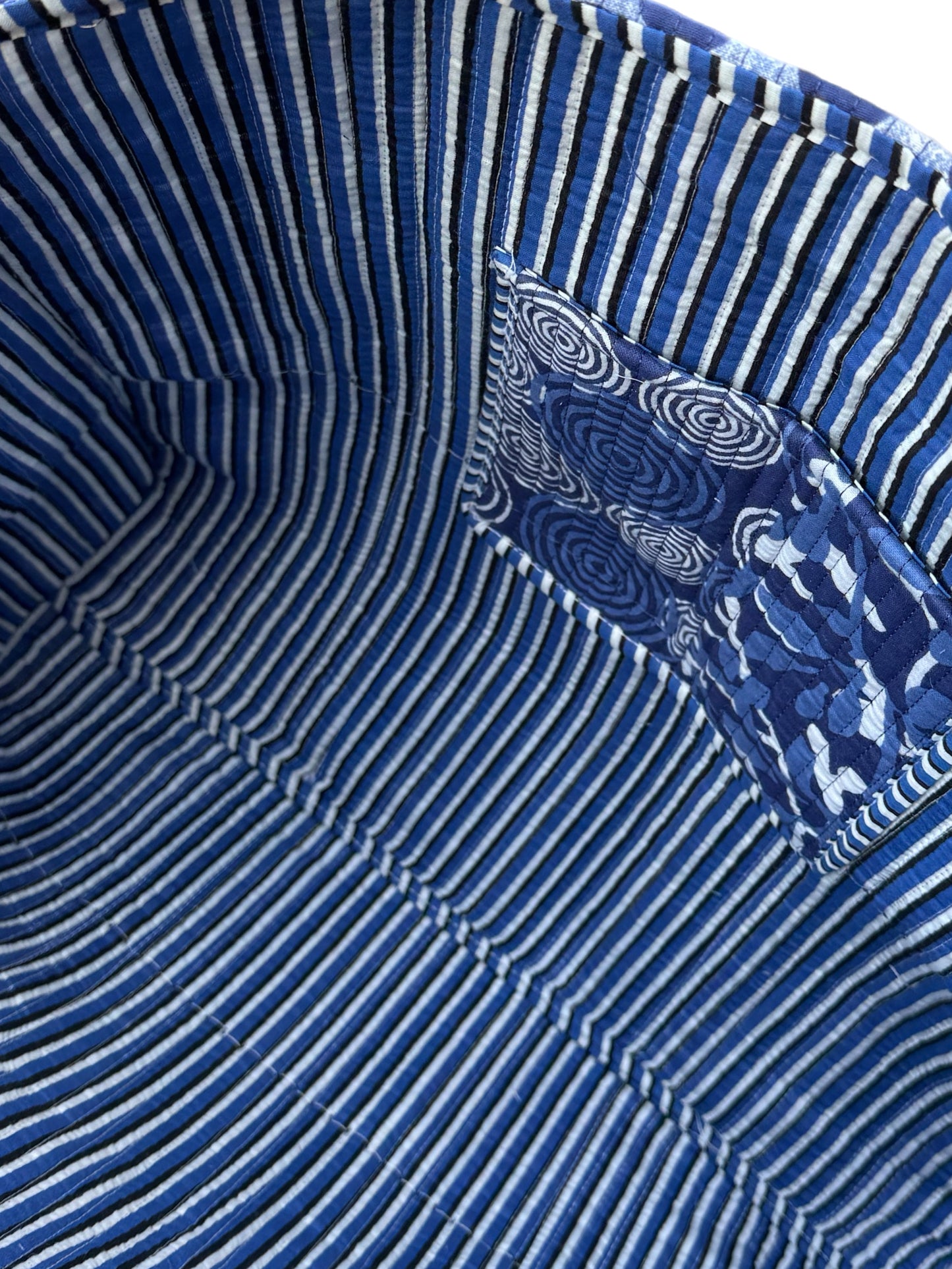 'Multi Blue Print' Tote Bag
