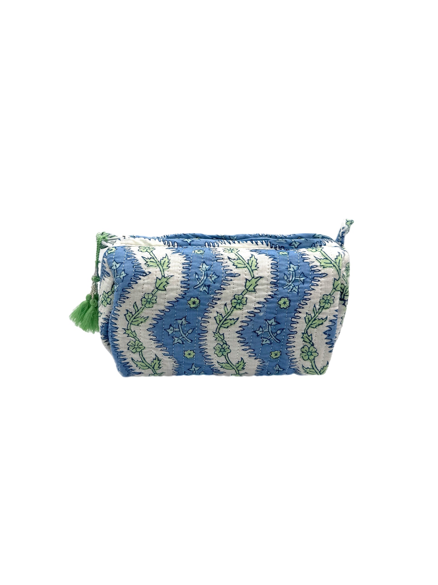 'Arles' Block Printed Sponge Bag/Washbag