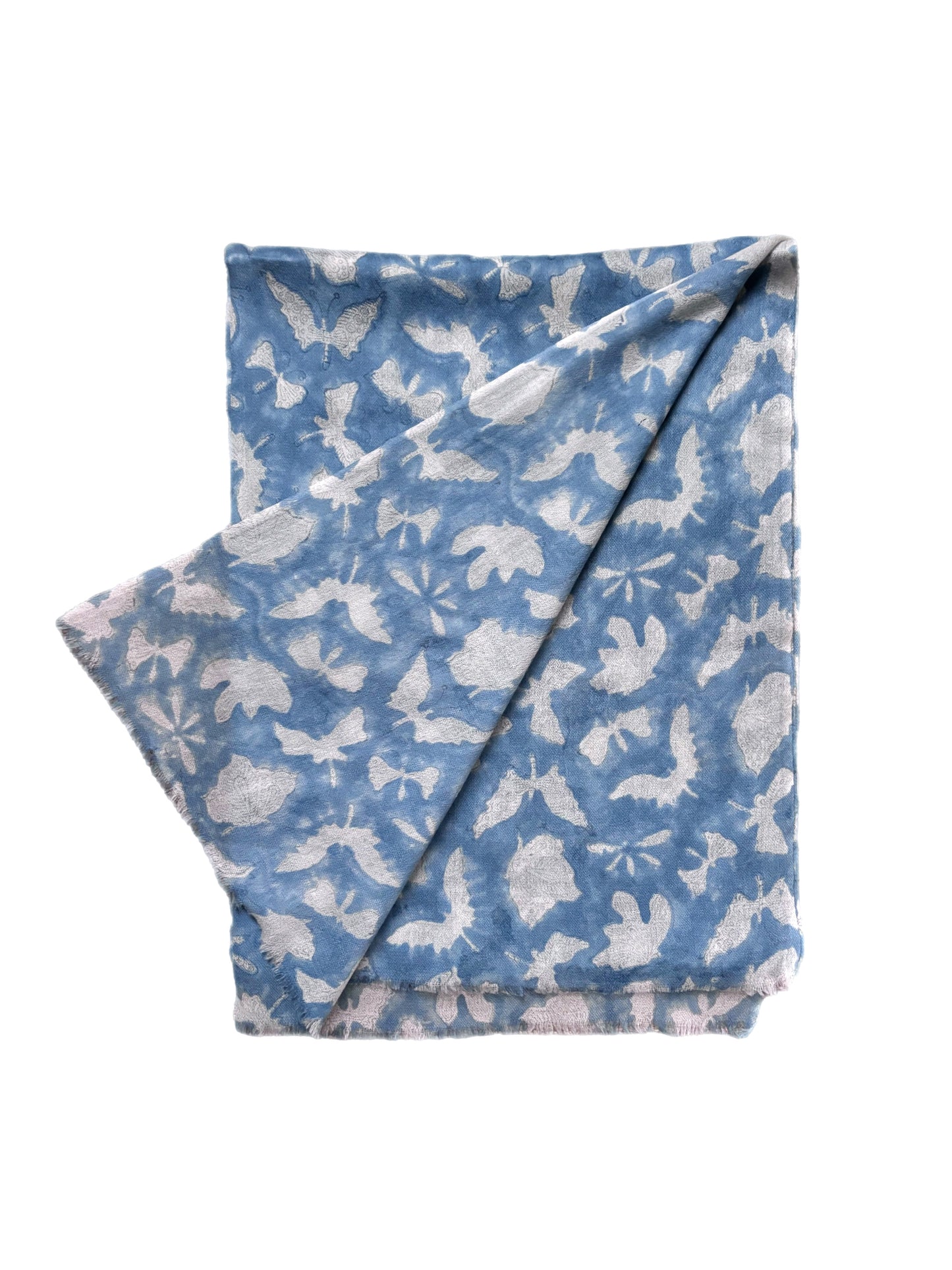 Blue Butterflies Pashmina