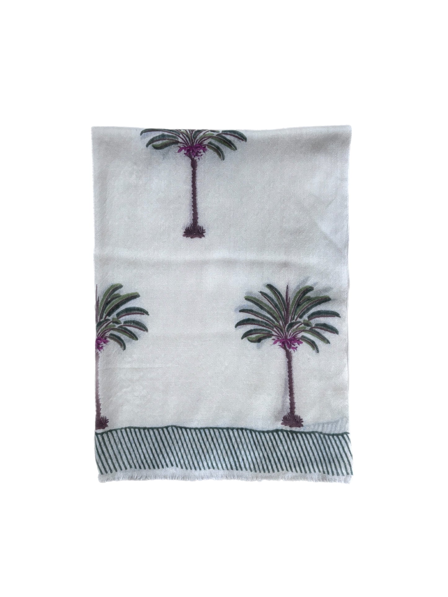 Pink Palm Tree Pashmina