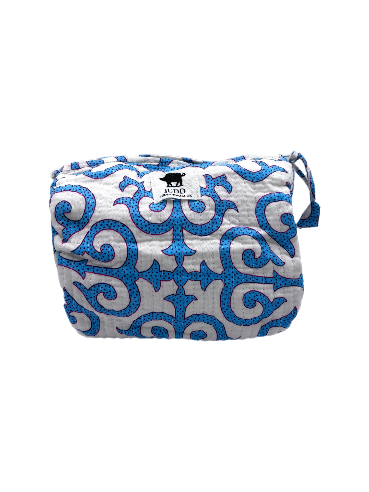 Blue Filigree Sponge Bag