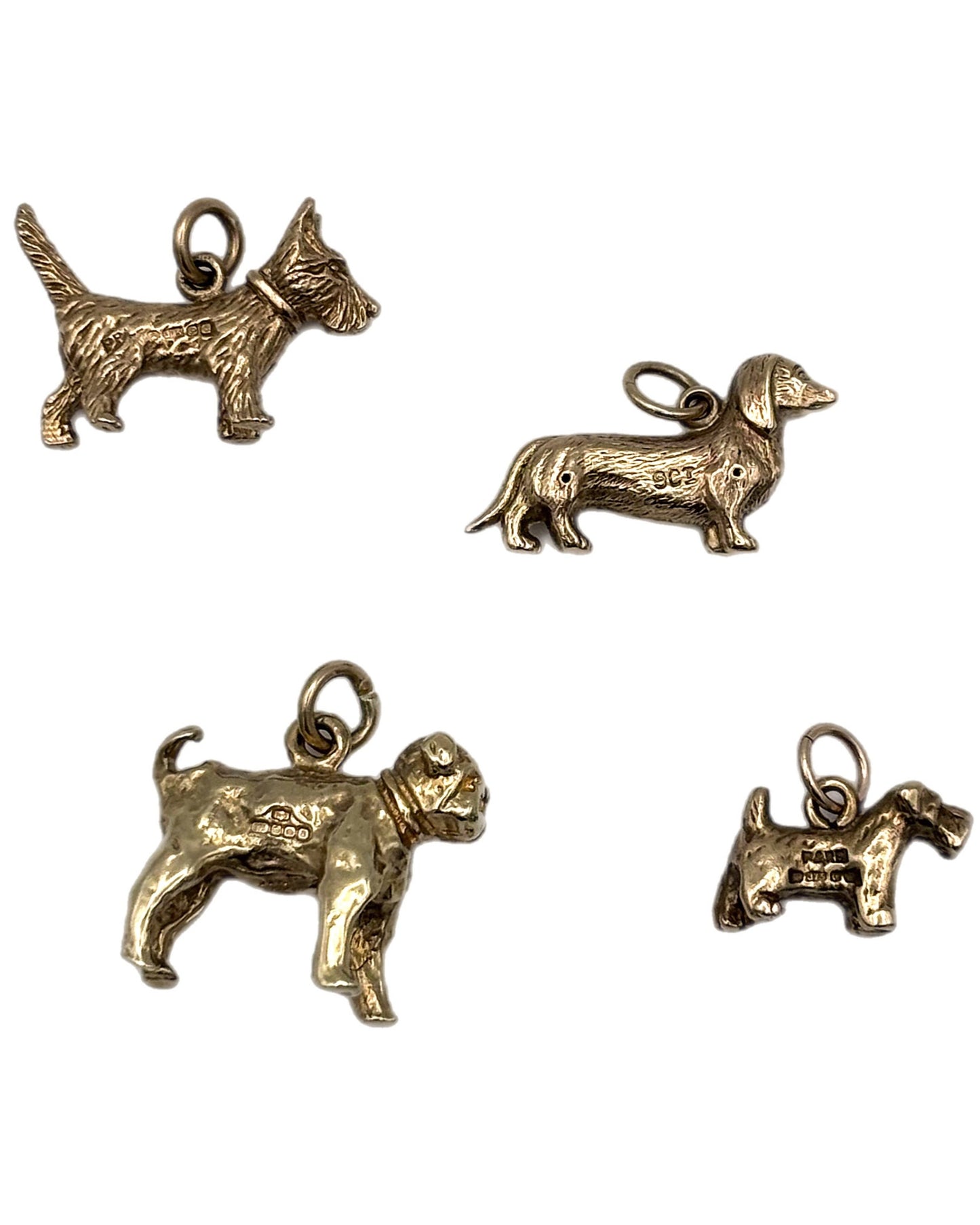 9ct Gold Dog Charms
