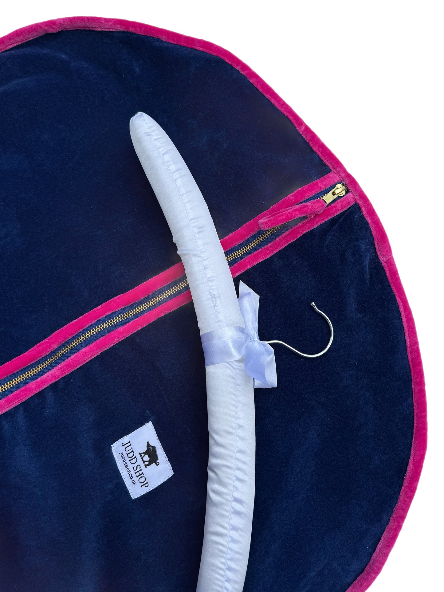 Pink and Navy Clothes Cover/Garment Bag