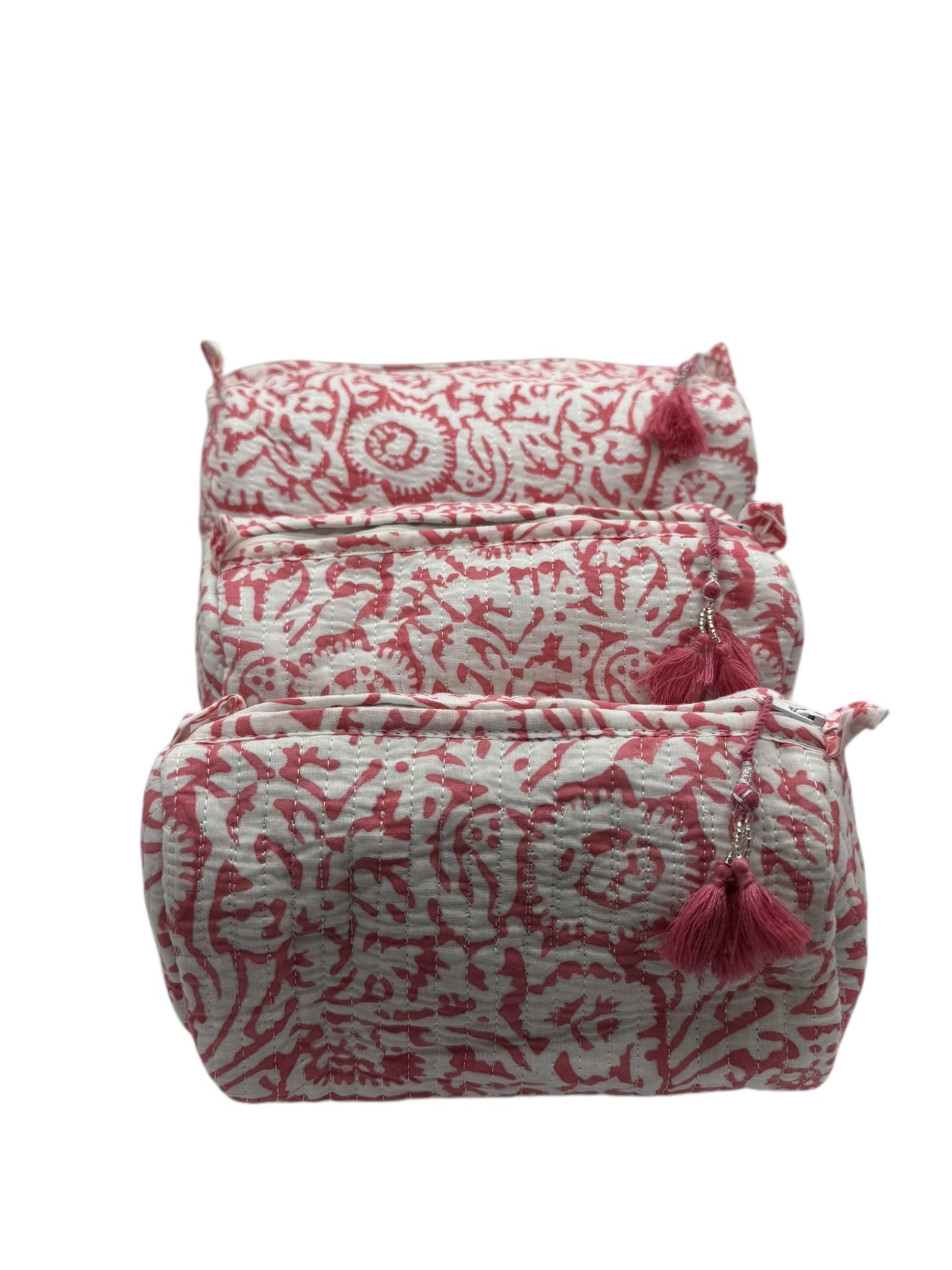 'Pink Swirl Foliage' Sponge Bag