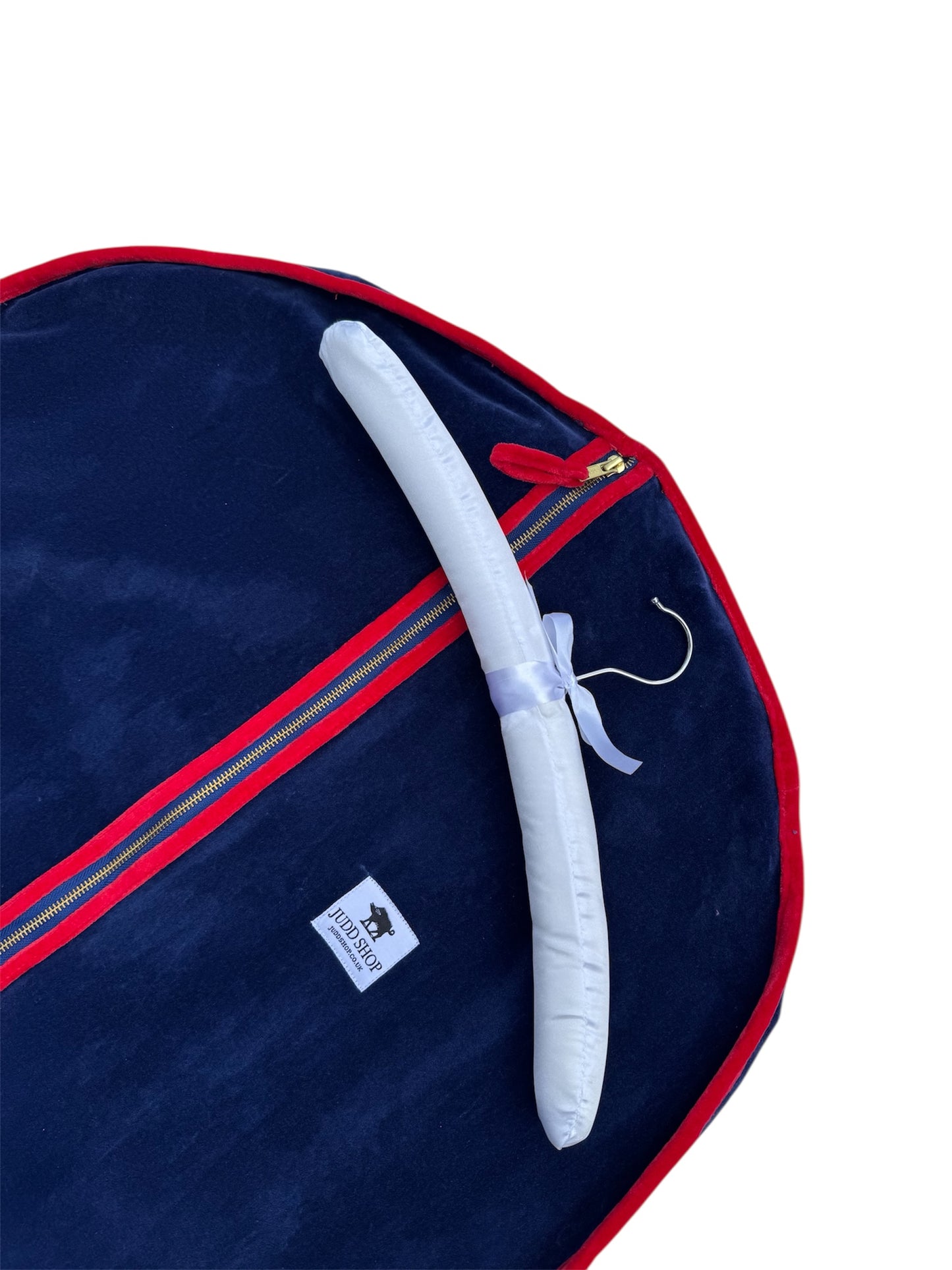 Red and Navy Clothes Cover/Garment Bag