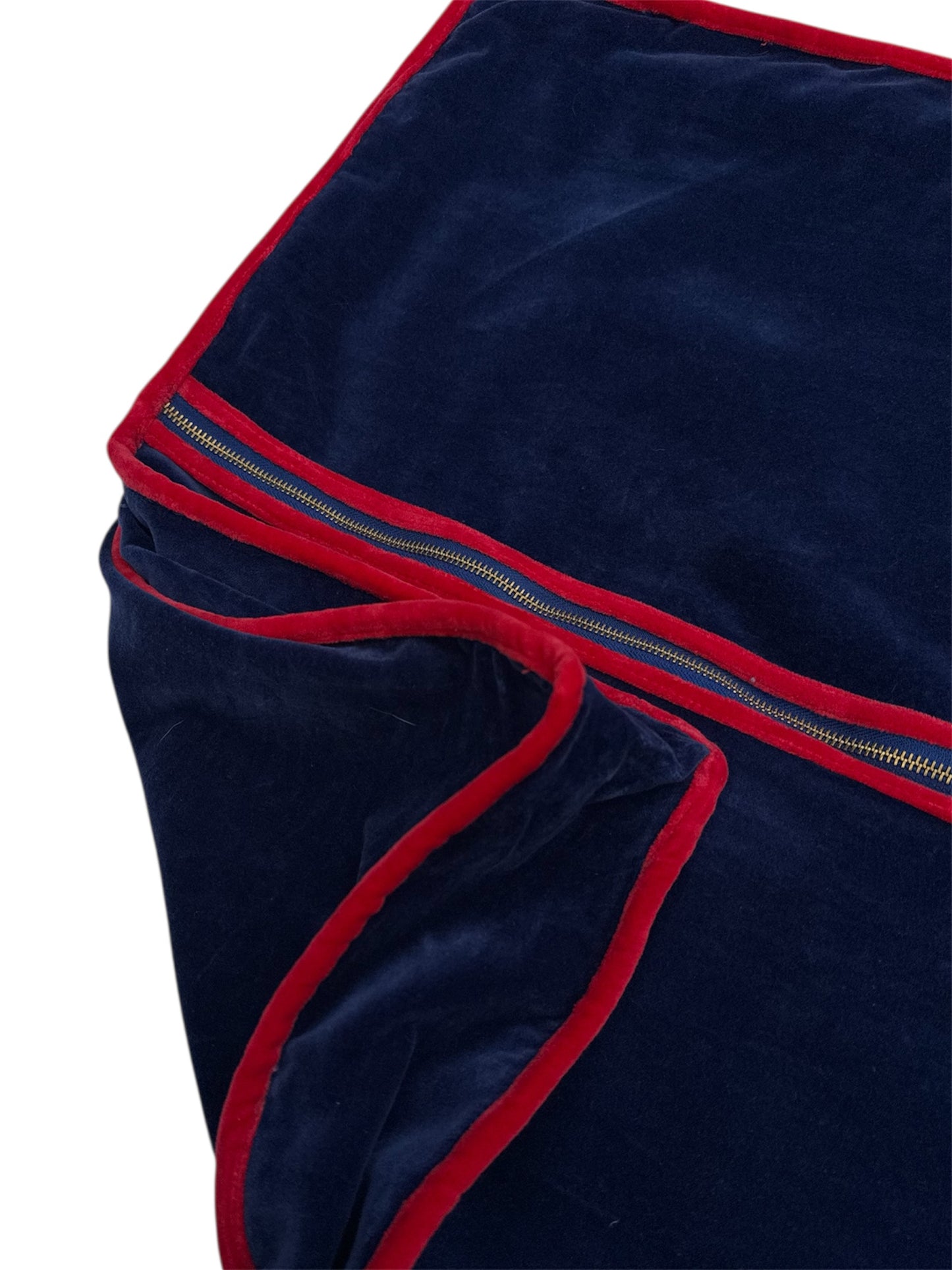 Red and Navy Clothes Cover/Garment Bag