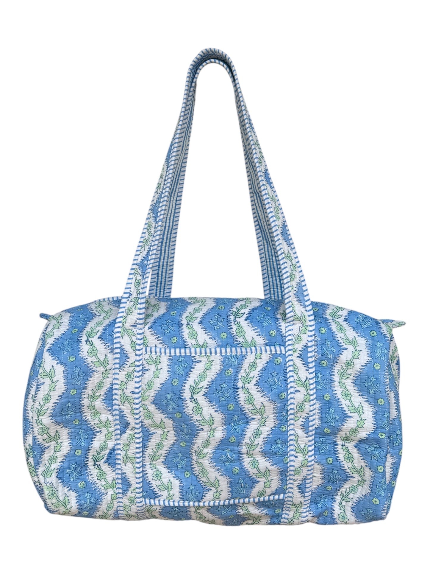 'Arles' Block Print Overnight Bag