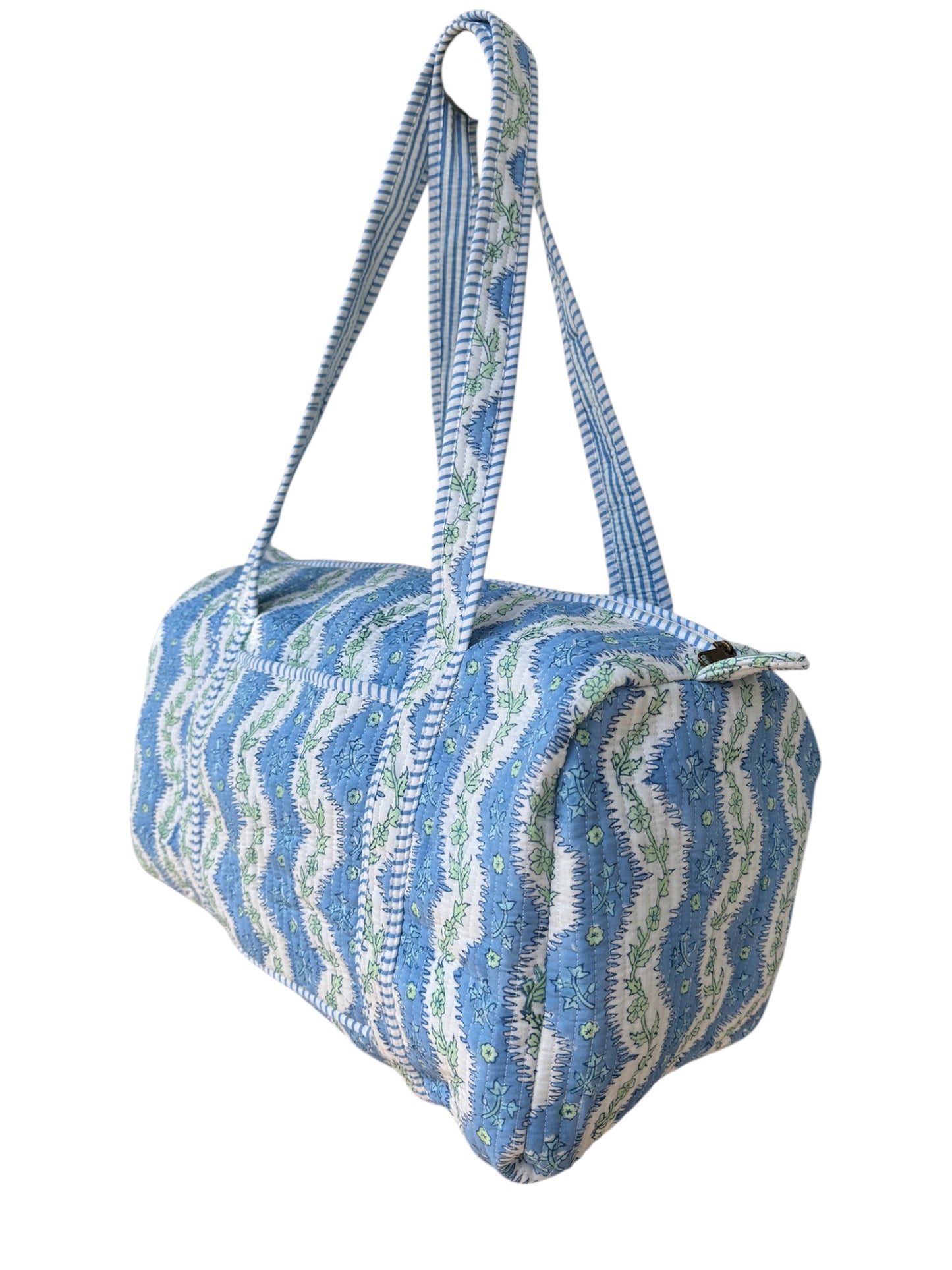'Arles' Block Print Overnight Bag