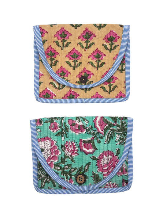 Button Zipped Pouches
