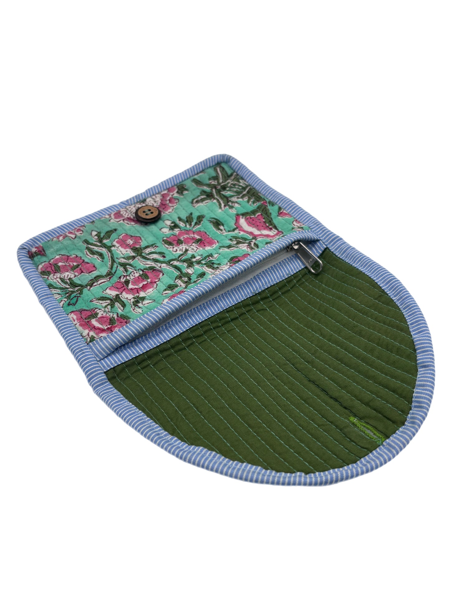 Button Zipped Pouches