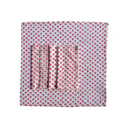Baby Pink Hearts Block Print Napkins (Set of 4)