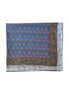 'Blue & Pink Flower' Hand Block Printed Sarong