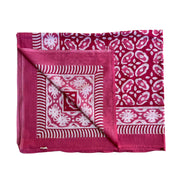 'Pink Patterned' Hand Block Printed Sarong