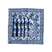 Blue & Green Thorns Block Print Napkins (Set of 6)