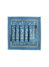 Blue Strawberry & Parrot Block Print Napkins (Set of 6)