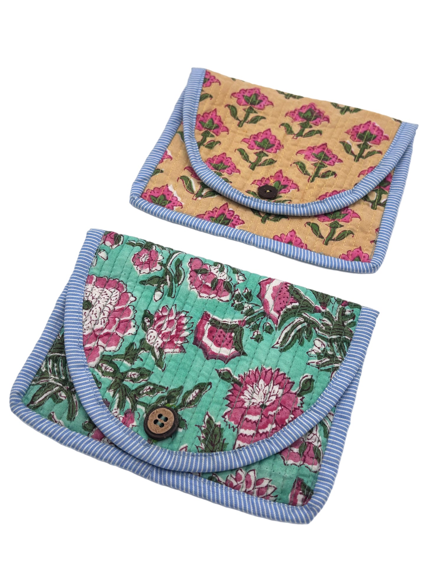 Button Zipped Pouches
