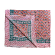'Coral Paisley' Hand Block Printed Sarong