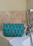 Green Block Printed Sponge Bag/Washbag