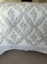 Beige Shield Foliage Bedspread
