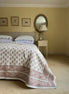 Provençal Blue & Red Shrub Bedspread/Quilt