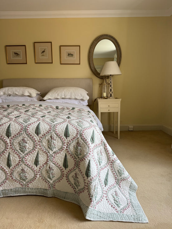 Pink Cypress Bedspread/Quilt