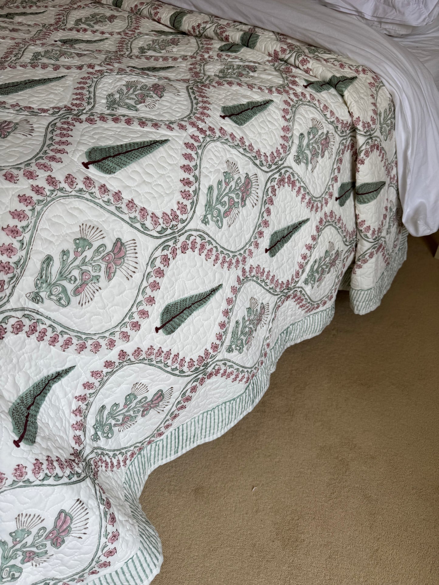 Pink Cypress Bedspread/Quilt