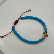 Multi Cross Beaded Adjustable Bracelet