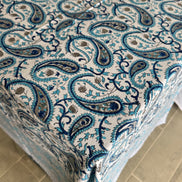 Blue Paisley Tablecloth