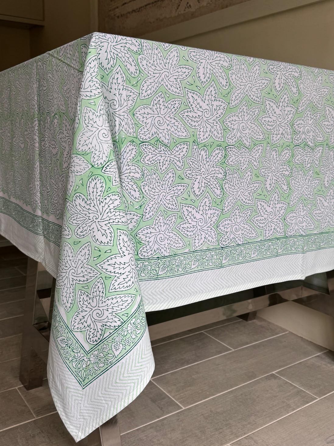 Pale Green Starfish Tablecloth