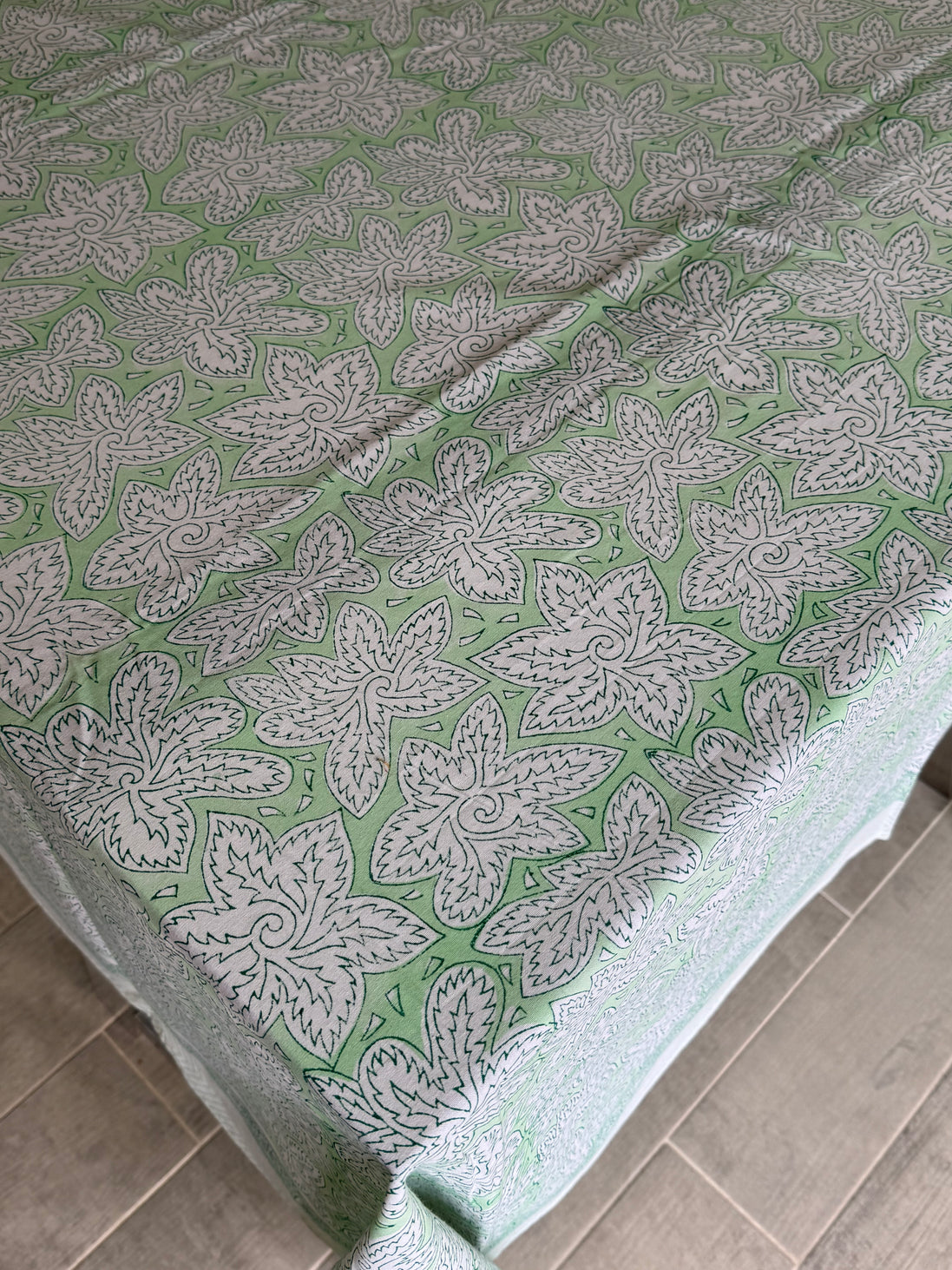 Pale Green Starfish Tablecloth