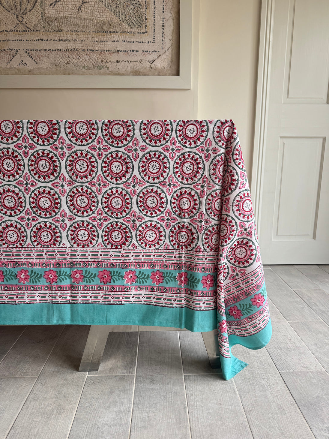 Iona Pink Tablecloth/Sheet