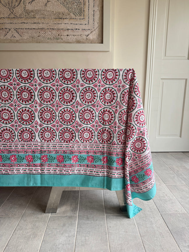 Iona Pink Tablecloth/Sheet