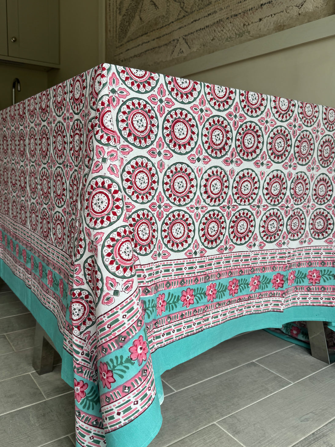 Iona Pink Tablecloth/Sheet