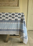 Blue Shrub Tablecloth