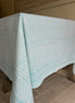 Blue Herringbone Tablecloth