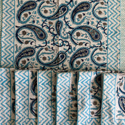 Blue Paisley Tablecloth