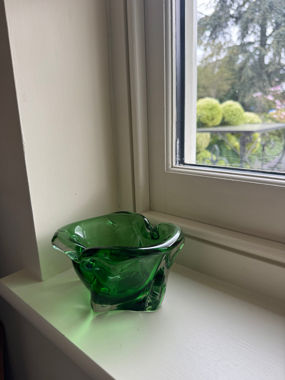Green Heavy Murano Bowl/Ashtray