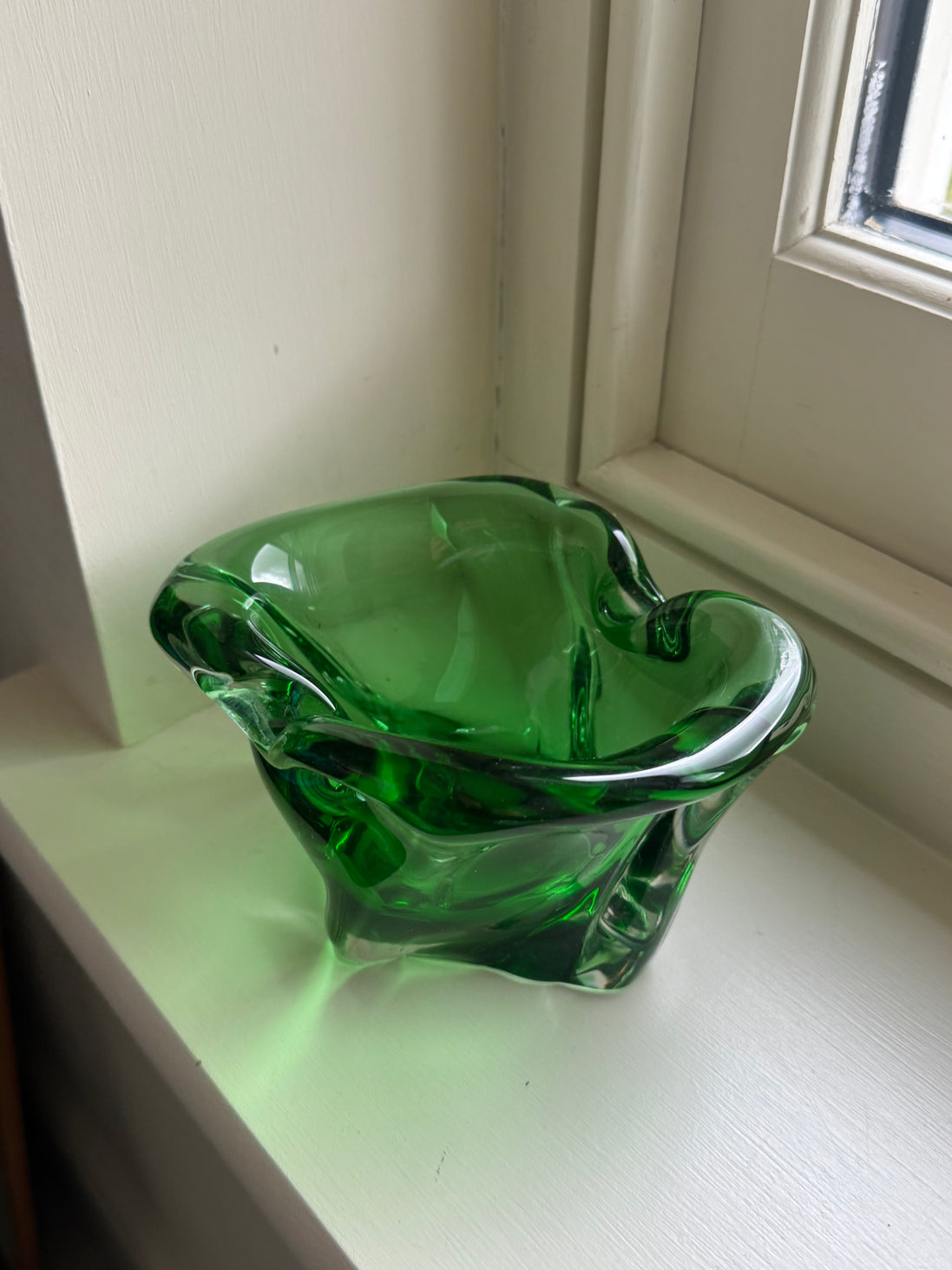 Green Heavy Murano Bowl/Ashtray