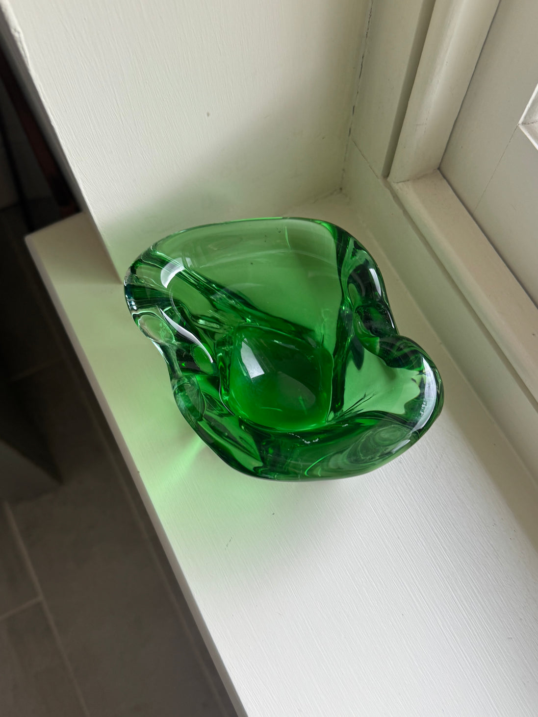 Green Heavy Murano Bowl/Ashtray