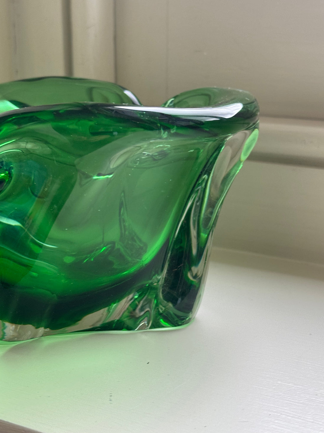 Green Heavy Murano Bowl/Ashtray