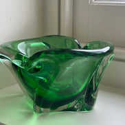 Green Heavy Murano Bowl/Ashtray
